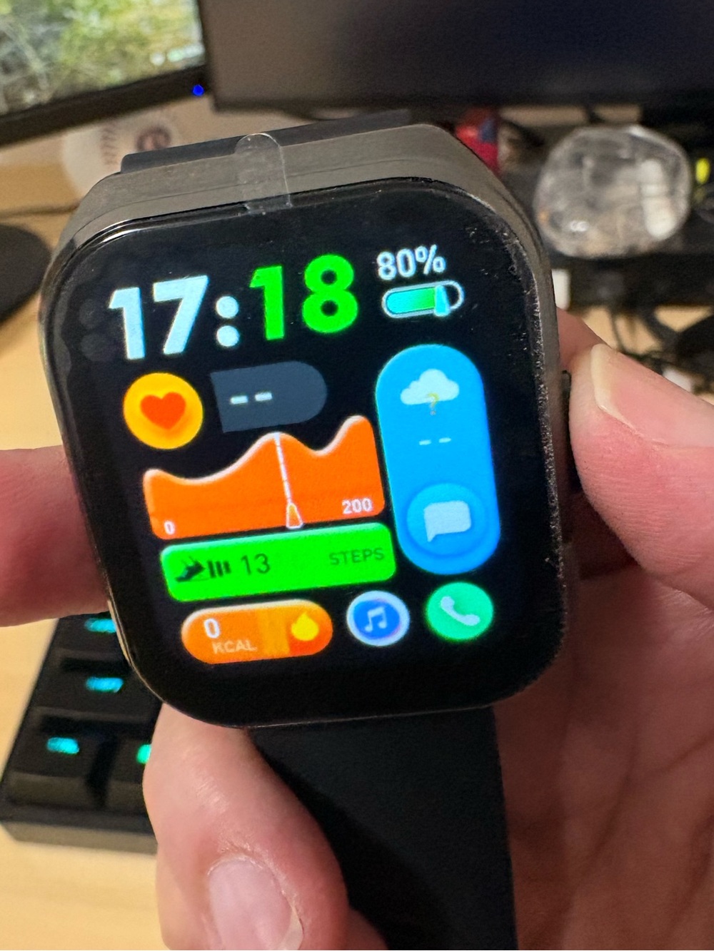 Smart Fitness Watch - Black
